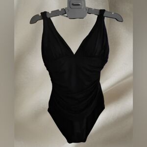 Lauren Ralph Lauren Black One-Piece Swimsuit | Size 6 Medium | MSRP $124